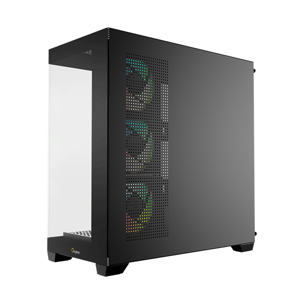 Фото Ocypus Gamma C72 BK ARGB, ATX, USB3.0*1+USB2.0*2, SIDE 3x120mm ARGB, REAR 1x120mm ARGB