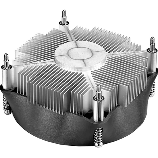 Фото DEEPCOOL THETA 15 PWM 1700 LGA1700 низкопрофильный 52mm (64шт/кор, TDP 65W, PWM, Fan 100mm, на винтах) Color BOX (DP-ICAS-T15P-17)