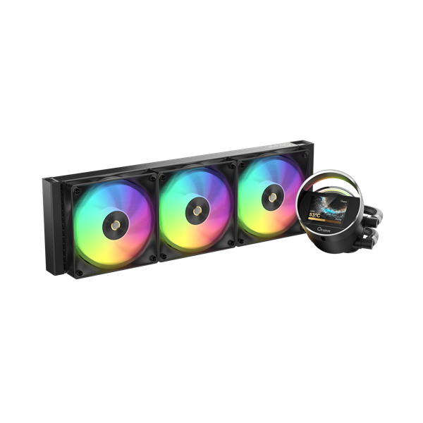 Ocypus Sigma L36 BK ARGB, 360mm, LCD Pump 2.4", 3x120mm ARGB fans, LGA115X/1200/1700/18XX, AM4/AM5