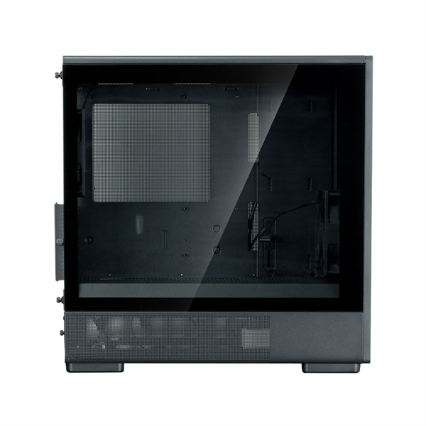 Фото ZALMAN P10 NAMU, MATX, BLACK, WINDOW, FRONT COVER WALNUT, 2x3.5", 3x2.5", 1xUSB TYPE-C, 1xUSB3.0, FRONT 2x120mm, REAR 1x120mm ARGB