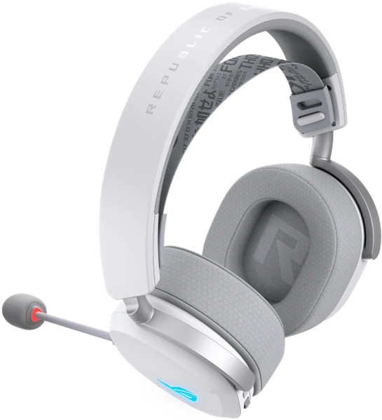 Фото ASUS ROG PELTA, USB-C, 2.4GHz, Bluetooth, 309g, 20Hz~20kHz, RGB Lighting, White