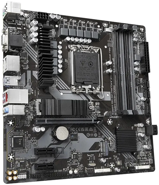 Фото GIGABYTE B760M DS3H DDR4, LGA1700, B760, 4*DDR4, 4*SATA, 2*M.2, 3*USB 3.2, 2*USB 2.0, Type-C, 1*PCIx16, 2*PCIx1, D-Sub+HDMI+2*DP, mATX