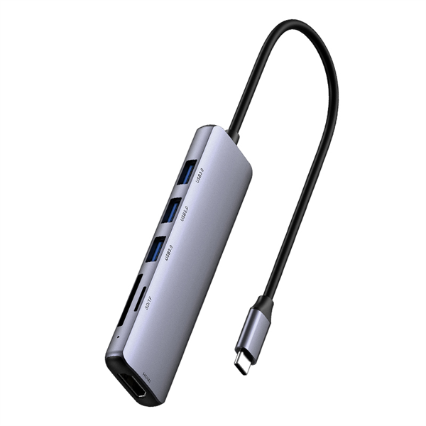 Netac Hub WF14, Type-C to USB3.03+HDMI+mSD/SD 2.0 (repl. NT08WF14-30GR)