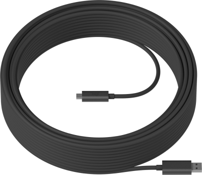 Logitech Strong USB 3.1 Cable 25 m, Graphite (939-001802)
