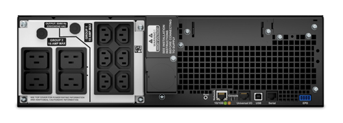Фото APC Smart-UPS SRT RM, 5000VA/4500W, On-Line, Extended-run, Rack 3U (Tower convertible), Pre-Inst. Web/SNMP, with PC Business, Black, 1 year warranty