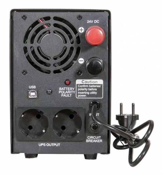 Фото Powercom Infinity, Line-Interactive, 1500VA/1050W, Tower, Schuko, USB, без встроенных батарей (383447)