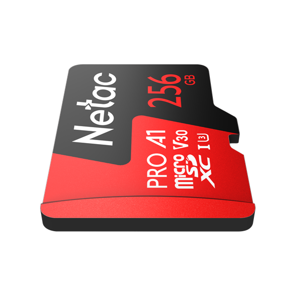 Фото Netac P500 Extreme PRO 256GB MicroSDXC V30/A1/C10 up to 100MB/s, retail pack with SD Adapter