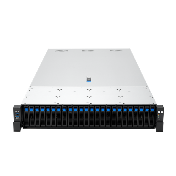 Фото Asus RS720A-E13-RS24G, 2xSocket SP5, 24xDDR5, 24x2.5 (8x NVMe + 16x NVMe/SATA/SAS*) HS, 2xM.2-PCI-E, ASMB12-iKVM, PSU 2x 3200W