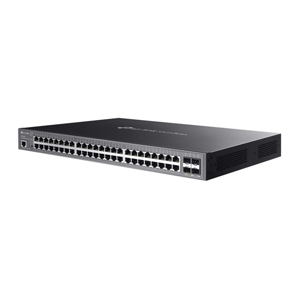 Фото TP-Link SG3452XMPP, Omada 48-Port Gigabit and 4-Port 10GE SFP+ L2+ Managed Switch with 40-Port PoE+ 8-Port PoE++