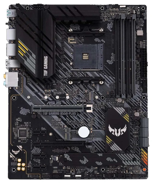 ASUS TUF GAMING B550-PLUS, Socket AM4, B550, 4*DDR4, HDMI+DP, CrossFireX, SATA3 + RAID, Audio, 2,5Gb LAN, USB 3.2*8, USB 2.0*6, COM*1 header (w/o cable) ATX ; 90MB14G0-M0EAY0