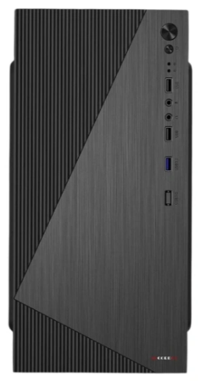Фото Accord ACC-XA09 black w/o PSU mATX 1x80mm 1x120mm 2xUSB2.0 1xUSB3.0 audio bott PSU