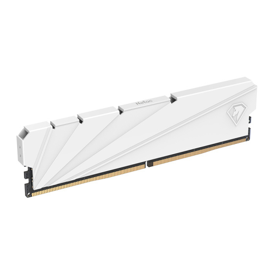 Фото Netac Shadow S 8GB DDR4-3600 (PC4-28800) C18 18-22-22-42 1.35V XMP Memory module (DIMM) White