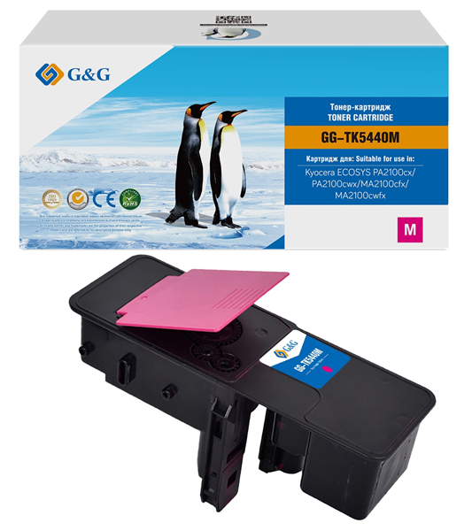 Тонер-картридж G&G toner-cartridge for Kyocera ECOSYS PA2100cx/PA2100cwx/MA2100cfx/MA2100cwfx 2400 pages GG-TK5440M  with chip гарантия 36 мес.