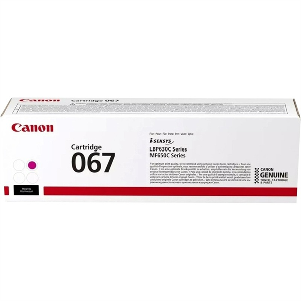 Canon 067 M Magenta for Canon LBP631/633/MF651/655/657 (1250pgs.) (5100C002 / 5100C003)