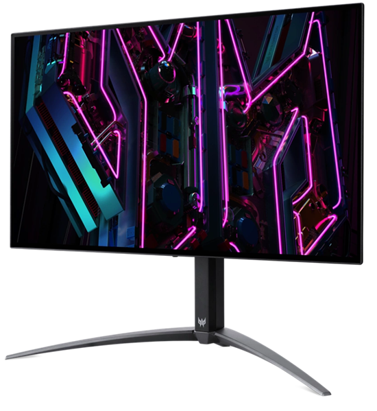 Фото Acer Predator X27Ubmiipruzx 26,5" OLED 2560x1440 240 Hz1 000cd/m 20,01 / 0,03ms 2xHDMI + 1xDP + 1xType-C(90W) + Audio out + USB 3.2x2+USB-B +Speaker 5Wx2150 H.Adj Pivot