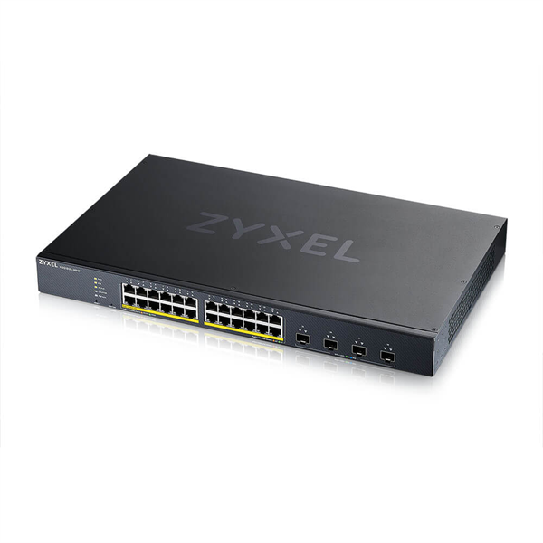 Фото Smart L3 Lite PoE+ Zyxel NebulaFlex XGS1935-28HP, rack 19", 24xGE PoE+, 4xSFP+, бюджет PoE 375 Вт