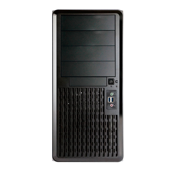 Midi Tower InWin PE689 Black 750W P75F 80plus Gold USB3.0*2+A(HD)+front fan 120mm*1+rear fan 120mm*1+ 2*2SATA+1*1SATA+Intrusion Switch/ holes for SL20” RACKMOUNT