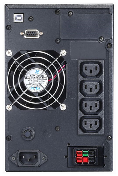 Фото Powercom MACAN, On-Line, 1000VA/1000W, Tower, 4*IEC320-C13, Serial+USB, SNMP Slot (1034861)