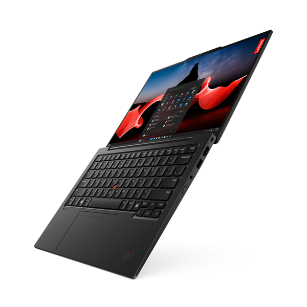 Фото ThinkPad X1 Carbon Gen 13 Aura Edition 14”(2880X1800) OLED 120Hz, Ultra 7-268V vPro, 32GB LPDDR5x, 1TB SSD M.2, Intel Arc 140V, WiFi, BT, Kb Ru/Eng, 57Wh, 65W USB-C, Win 11 Pro, 1Y, 1kg