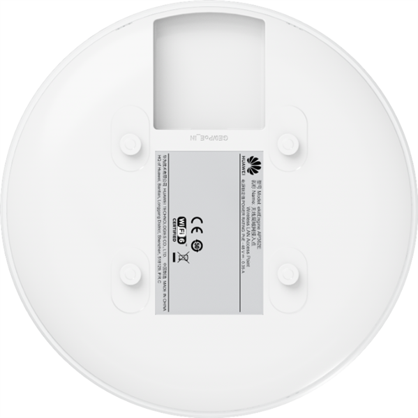 Фото HUAWEI eKit Wireless LAN Equipment, AP362E (11ax indoor,2+2 dual bands,smart antenna) ,RJ45*1,11ax, dual bands