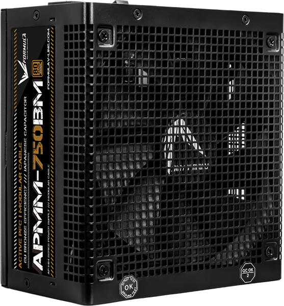 Фото Formula V Line APMM-750BM, 750W, ATX3.1/PCIe5.1, APFC, 80+ Bronze, 12cm Fan, Full Modular