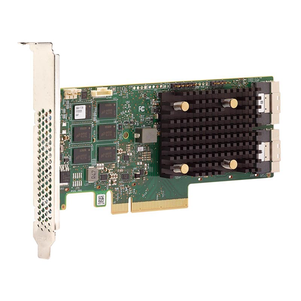 Broadcom RAID Controller 9560-16I, PCIe 4.0 x8 LP, Tri-Mode SAS/SATA/NVMe, RAID 0,1,5,6,10,50,60, 16port (2*int SFF8654), 8GB Cache, SAS3916, RTL