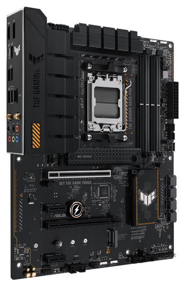 Фото ASUS TUF GAMING A620-PRO WIFI, AM5, A620, 4*DDR5, 4*SATA, 2*M.2, 2*USB 3.2, 3*USB 2.0, Type-C, 2*PCIx16, 2*PCIx1, DP+HDMI, ATX; 90MB1FR0-M0EAY0