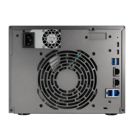 Фото ASUSTOR AS6806T 6-Bay NAS/AMD Ryzen V3C14 2,3GHz/16GB DDR5, noHDD(HDD,SSD)/2x5,2х10,Gbe(LAN)/3xUSB3.2,Type-C; 90IX01T6-BW3S00