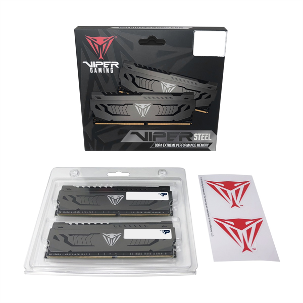 Фото Patriot Viper STEEL DDR4 DIMM 16GB 3600MHz KIT 2*8GB CL18 18-22-22-42 1.35V