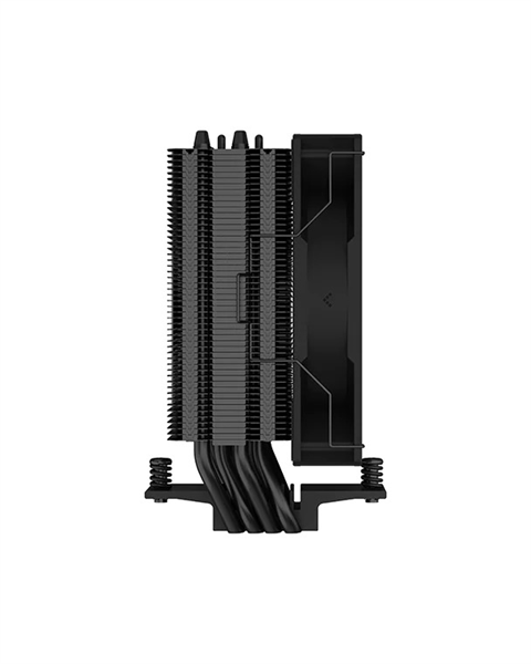 Фото DEEPCOOL AG400 BK ARGB LGA1700/1200/115X/AM5/AM4 (18шт/кор, TDP 220W, PWM, ARGB Fan 120mm, 4 тепл. Трубки, черный) RET (R-AG400-BKANMC-G-2)