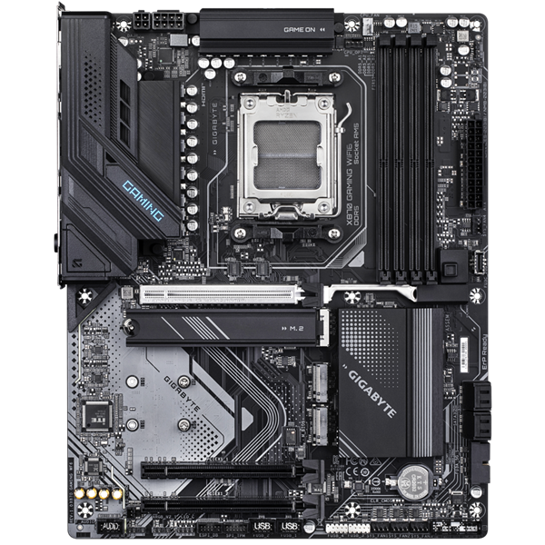 Фото GIGABYTE X870 GAMING WIFI6, AM5, X870, 4*DDR5, 4*SATA, 3*M.2, 4*USB 3.2, 4*USB 2.0, 2*Type-C, 3*PCIx16, HDMI, ATX