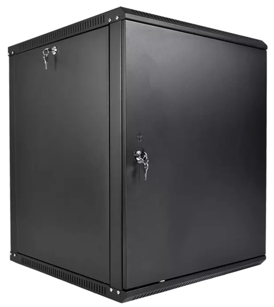 ЦМО Шкаф телекоммуникационный настенный разборный ЭКОНОМ 18U (600 650) дверь металл, цвет черный