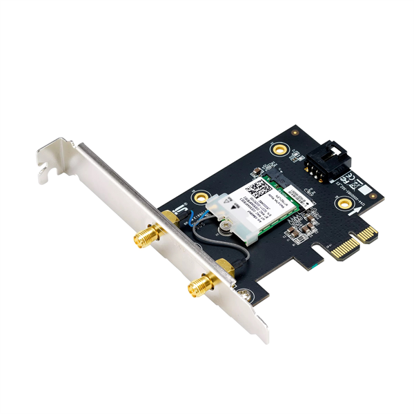 Фото ASUS PCE-BE6500 // WI-FI 7 802.11be, 2882 + 688Mbps, PCI-E Adapter, 2 antenna