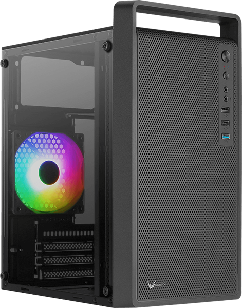 Фото Formula V Line CS-109-G mATX USB3.0x1/USB2.0x2/audio (ex Aerocool)