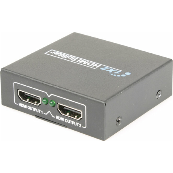 Фото OSNOVO D-Hi1021 Разветвитель сигнала HDMI (1вх./2вых.). Максимальное разрешение 4K2K(30Гц). Поддержка 3D и HDCP. Скорость передачи данных до 10,2Гбит/с. Вх. - HDMI(A)/Роз.2,1х5мм(DC5V). Вых. - HDMI(A)