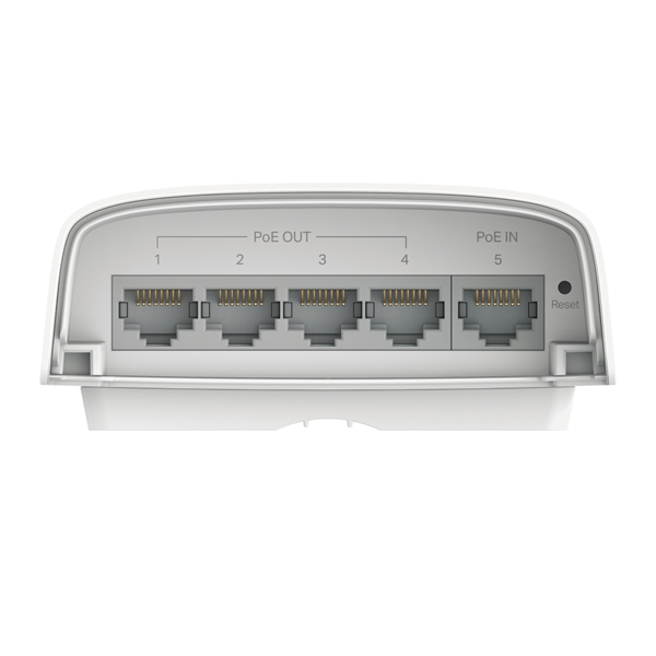 Фото TP-Link SG2005P-PD, Omada 5-Port Gigabit Smart Switch with 1-Port PoE++ in and 4-Port PoE+ out, max 64 W PoE Power (90W PoE++ input)