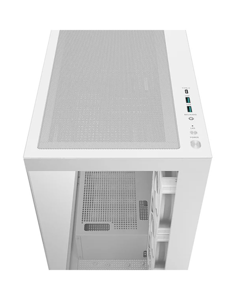 Фото Deepcool CG580 4F V2 WH без БП, боковое окно (панорама), 4x120mm ARGB PWM вентилятора, белый, ATX (R-CG580-WHADA4-G-2)