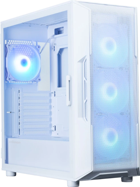 ZALMAN I3 NEO ARGB V2 WHITE, ATX, WHITE, FRONT MESH, WINDOW, 2x3.5", 3x2.5", 1xUSB2.0, 2xUSB3.0, 1xUSB Type-C, FRONT 3x120mm ARGB, REAR 1x120mm ARGB