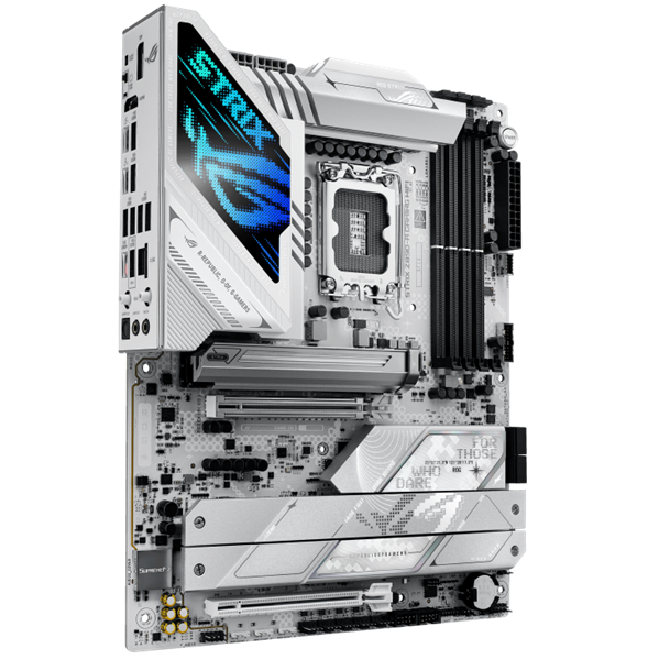 Фото ASUS ROG STRIX Z890-A GAMING WIFI, LGA1851, Z890, 4*DDR5, 4*SATA, 5*M.2, 7*USB 3.2, Type-C, 2*PCIx16, 2*Thunderbolt™ 4, HDMI+DP, ATX; 90MB1I90-M0EAY0