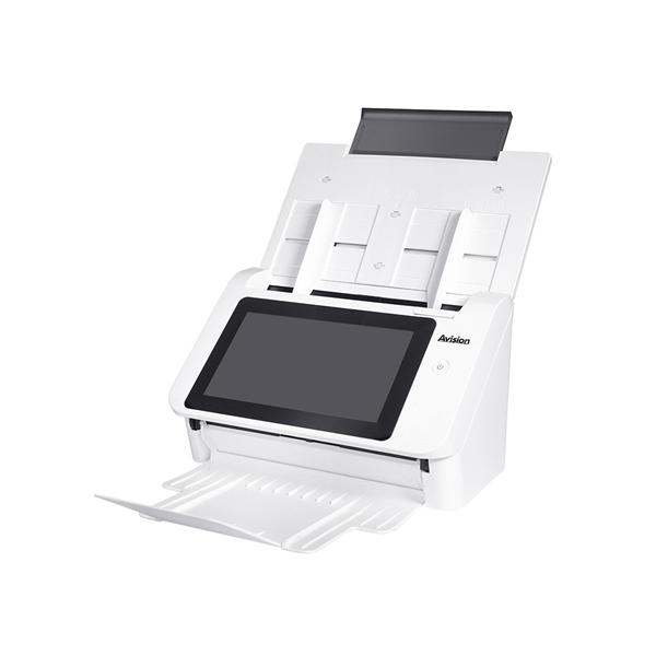 Avision AN335W, протяжный А4, сетевой, экран 8" Touch, 40 стр/мин, ДАПД 50 листов, USB3.2, USB-Host, Ethernet, Wi-Fi (000-0974C-0KG)
