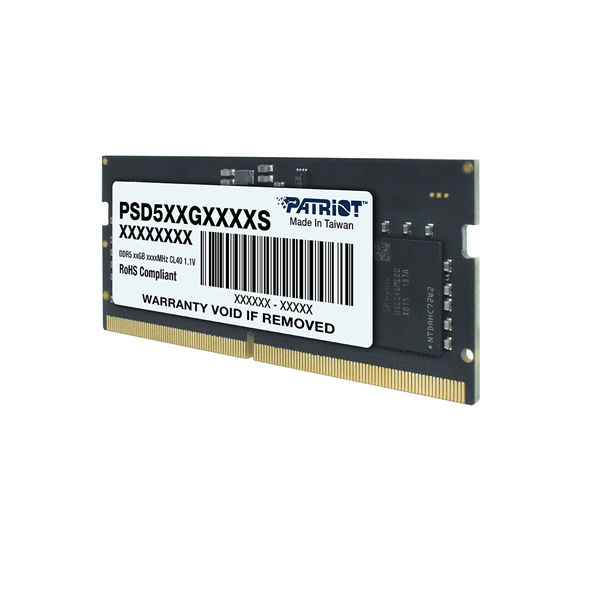 Фото Patriot SL DDR5 16GB 4800MHz SO-DIMM SINGLE 1*16GB CL40 40-40-40-70 1.1V
