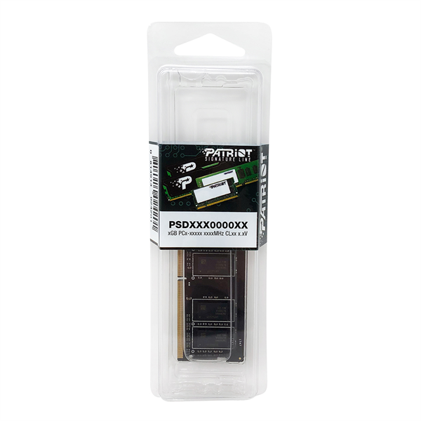 Фото Patriot SL DDR4 32GB 2666MHz SO-DIMM SINGLE 1*32GB CL19 19-19-19-43 1.2V