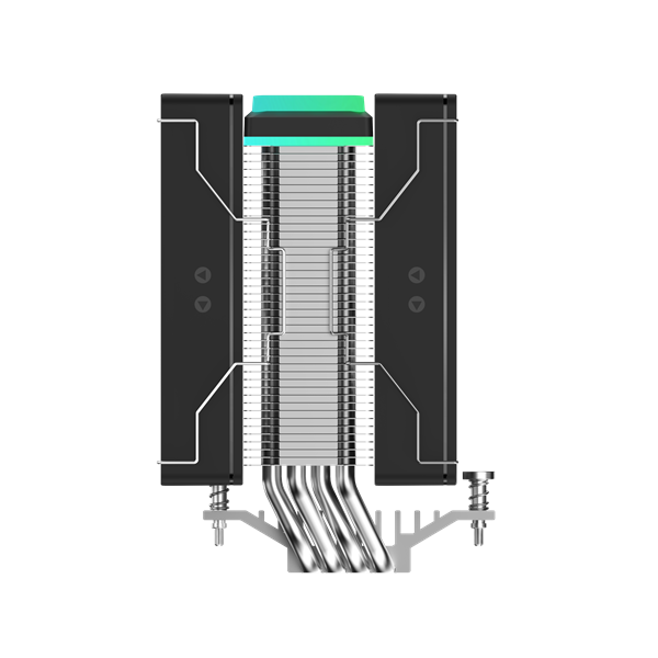 Фото Ocypus Delta A40 SE BK Dual Fan ARGB, 2x120mm ARGB FAN, Top ARGB Panel, 4 HEAT PIPES, 4-PIN PWM, 800-1800 RPM, 31DBA, HYDRO BEARING, LGA115X/1200/1700/18XX, AM4/AM5