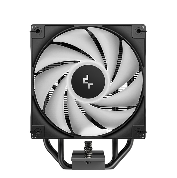 Фото DEEPCOOL AG400 BK ARGB V2 LGA1851/1700/1200/115X/AM5/AM4 (18шт/кор, TDP 220W, PWM, ARGB Fan 120mm, 4 тепл. трубки, черный) RET (R-AG400-BKAMMN-GJD)