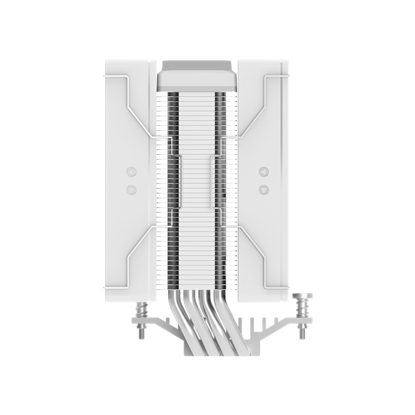 Фото Ocypus Delta A40 SE WH Dual Fan ARGB, 2x120mm ARGB FAN, Top ARGB Panel, 4 HEAT PIPES, 4-PIN PWM, 800-1800 RPM, 31DBA, HYDRO BEARING, LGA115X/1200/1700/18XX, AM4/AM5