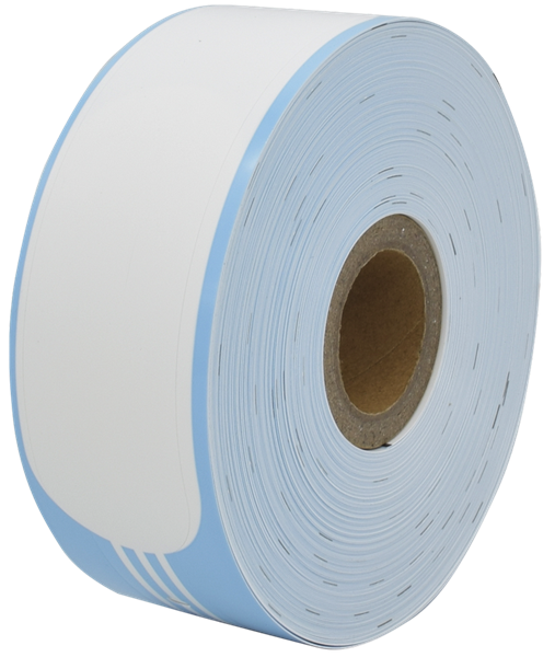 Ninestar (G&G) wristband, 35 mm/260 mm, core 24 mm, 100 per roll, clips included - BLUE