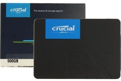 Фото Crucial SSD Disk BX500 500GB SATA 2.5” 7mm SSD (540 MB/s Read 500 MB/s Write), 1 Year Warrаnty OEM