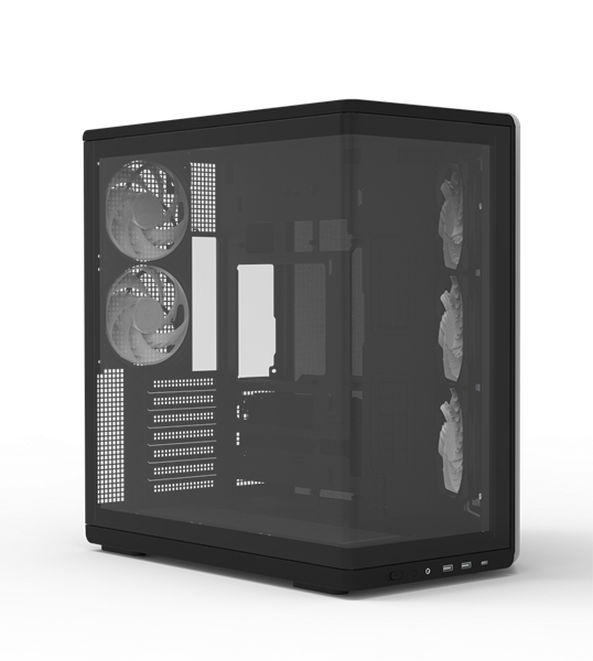 ZALMAN P60, ATX, BLACK, WINDOW, 2x3.5", 3x2.5", 1xUSB TYPE-C, 2xUSB3.0, SIDE 3x120mm ARGB, REAR 2x120mm ARGB