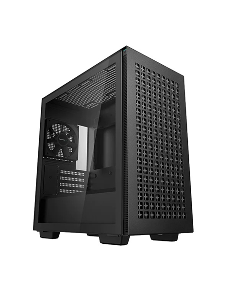 Deepcool CH370 без БП, боковое окно (закаленное стекло), черный, mATX (R-CH370-BKNAM1-G-1)