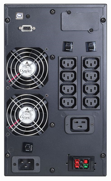Фото Powercom MACAN, On-Line, 2000VA/2000W, Tower, 8*IEC320-C13+С19, Serial+USB, SNMP Slot (1034862)